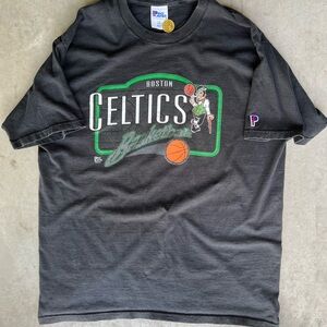 Vintage Boston Celtics Pro Player Black and Green Game Tee